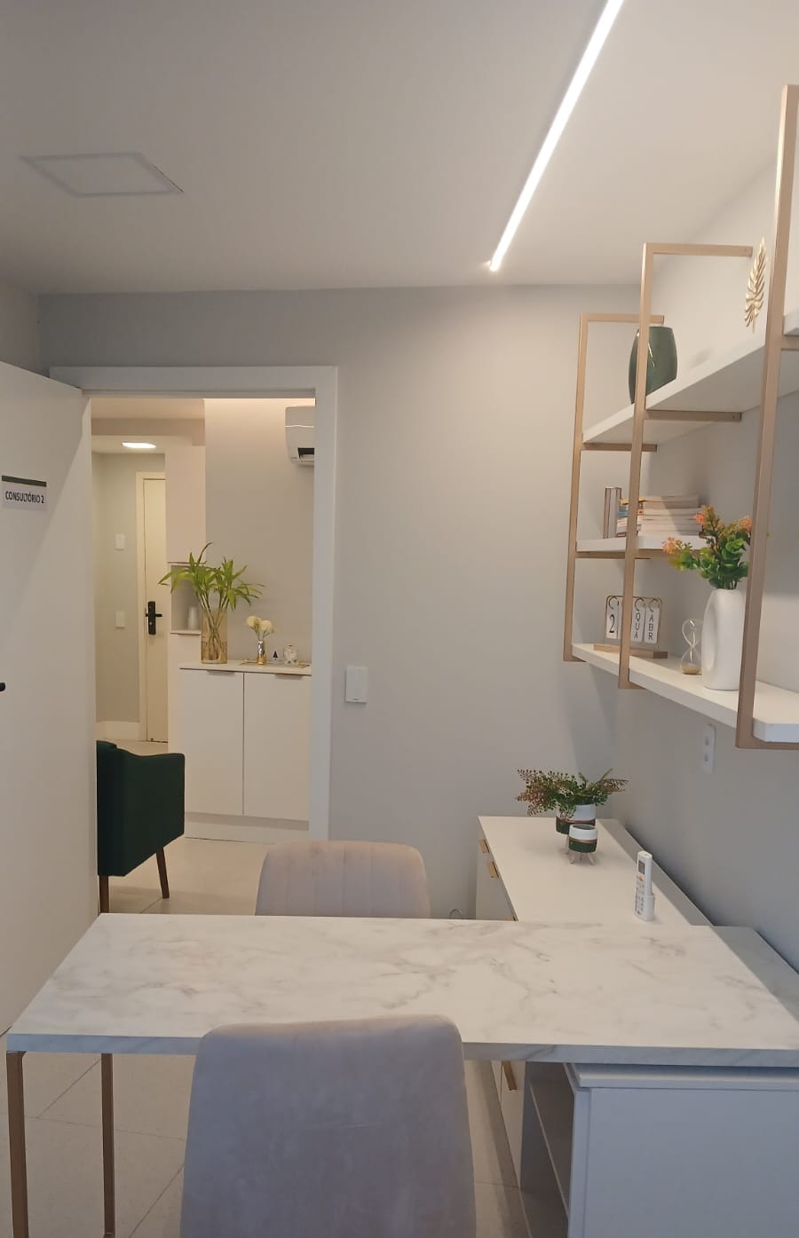 Consultório para atendimento psicológico e terapia TRG na LIV Saúde Integrativa